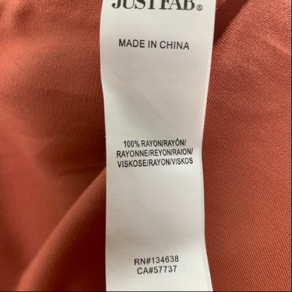 JustFab Button Shirt/Dress - Picture 3 of 3